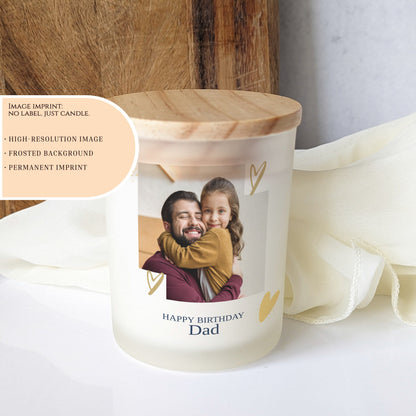 Personalized Gifts for Dad Picture Candle Gifts for dad from kids dad christmas gifts grandpa Gift