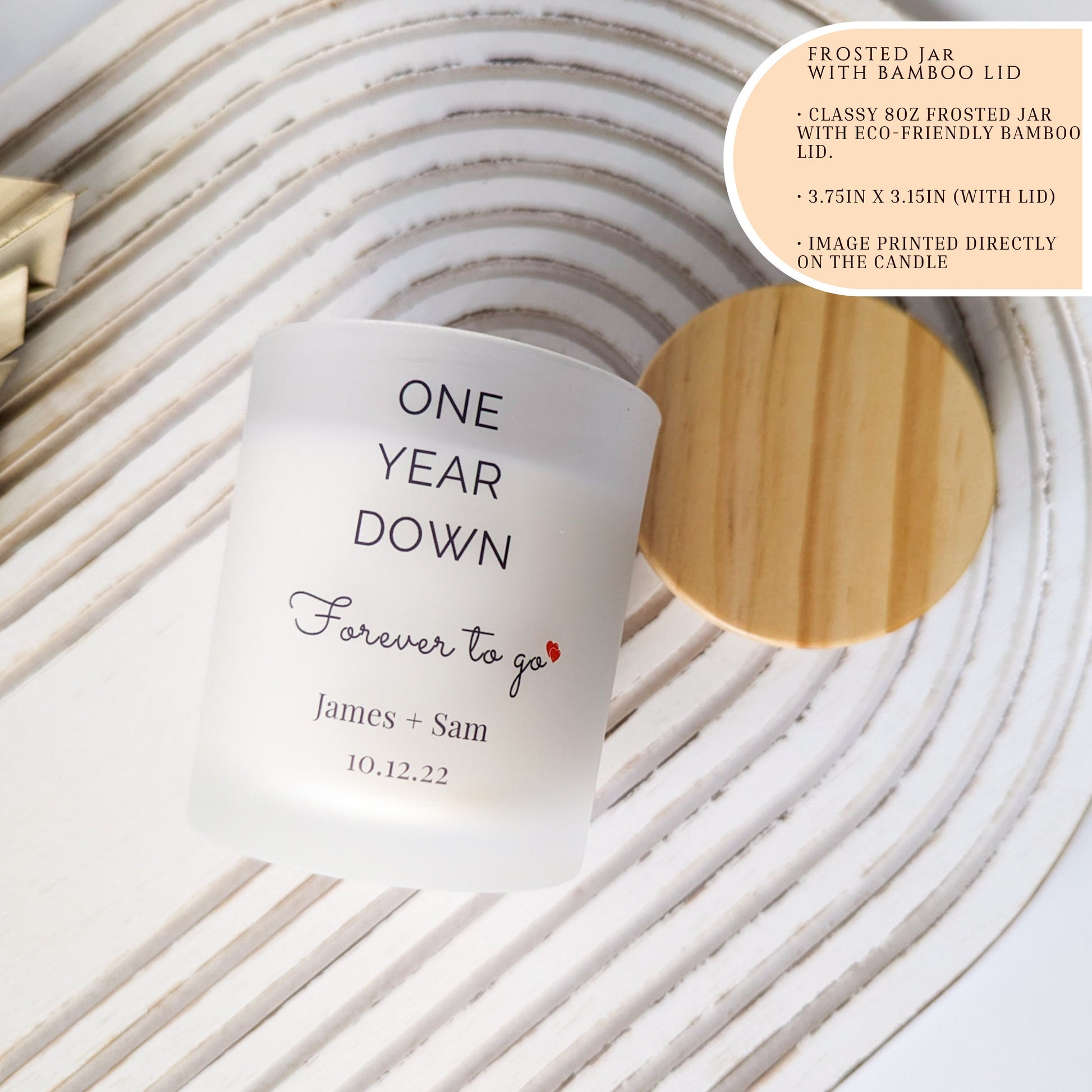 Six Years Down, Forever to Go: Personalized Anniversary Candle Gift for him