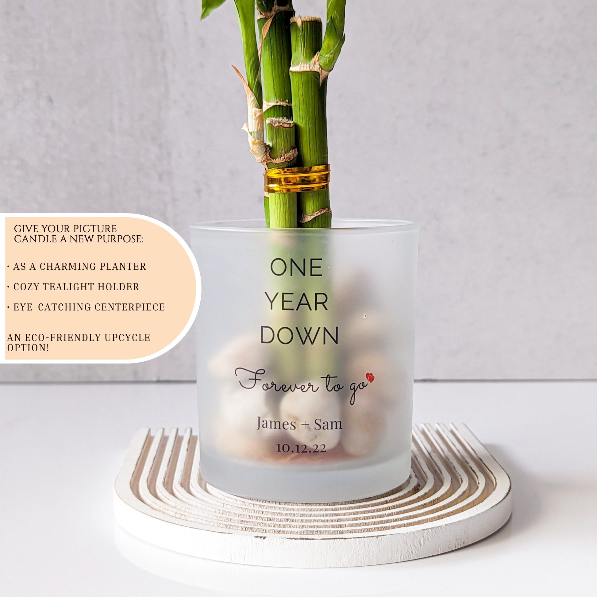 Six Years Down, Forever to Go: Personalized Anniversary Candle Gift for him