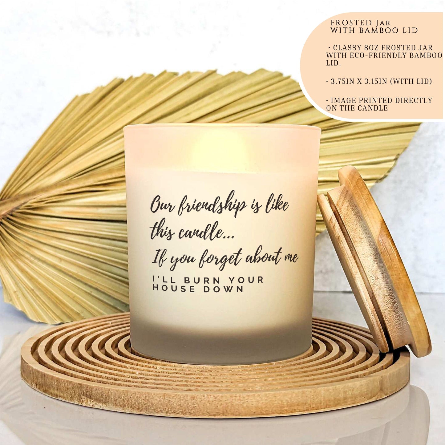 Friendship candle, Best Friend Gift, Friendship Gift, Friend Gift, Our Friendship is Like This Candle, Funny Friend Gift, Candle for Friend