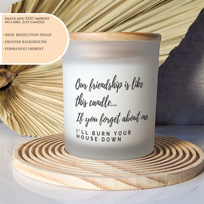 Friendship candle, Best Friend Gift, Friendship Gift, Friend Gift, Our Friendship is Like This Candle, Funny Friend Gift, Candle for Friend