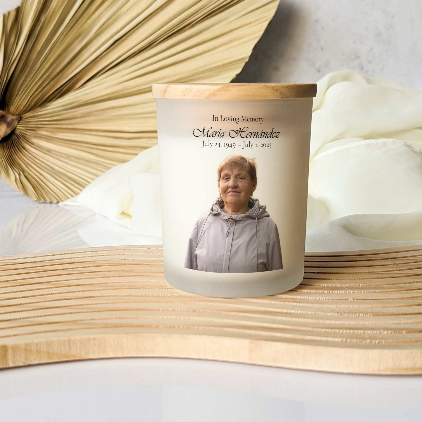 Personalized Picture Candle In Loving Memory Gifts For Her Custom Photo Candle Father's Day Gifts