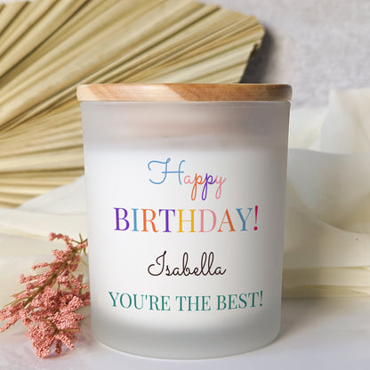 Birthday Candle Gifts for Her Birthday Custom Message