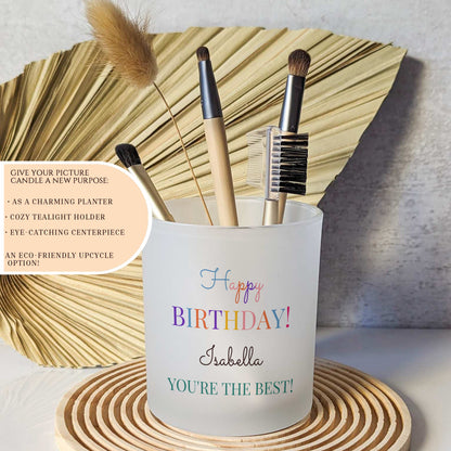 Birthday Candle Gifts for Her Birthday Custom Message