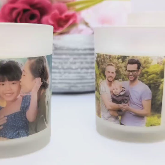 Personalized Picture Candle In Loving Memory Gifts For Her Custom Photo Candle Father's Day Gifts